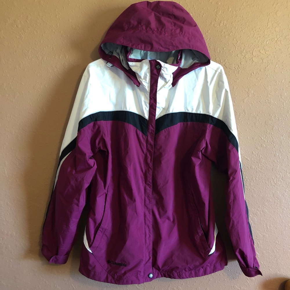 Columbia Double Zipper Jacket with Detachable Hood